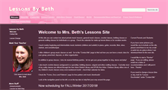 Desktop Screenshot of lessonsbybeth.com